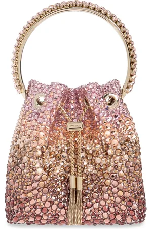 Jimmy Choo Tassen, Dames, Roze, ONE Size, Satijn, Handtas Bon Bon