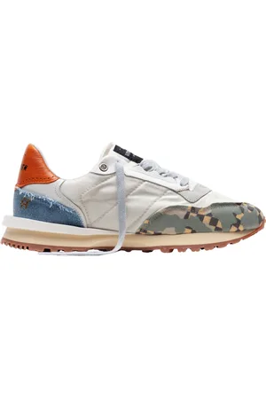 Hidnander Schoenen, Dames, Veelkleurig, 39 EU, Denim, Tenkei Prime Groen Camo Zon Damier/Denim