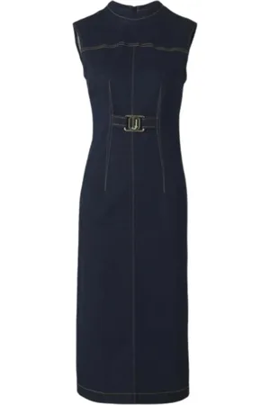 Liu Jo Kleedjes, Dames, Blauw, L, Denim, Denim Tubino Jurk