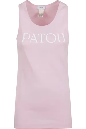 Patou Tops, Dames, Roze, XS, Katoen, Roze & Paarse Topkleding voor Vrouwen