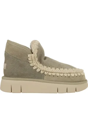 Mou Schoenen, Dames, Groen, 39 EU, Chique Nude Enkellaarzen voor Vrouwen