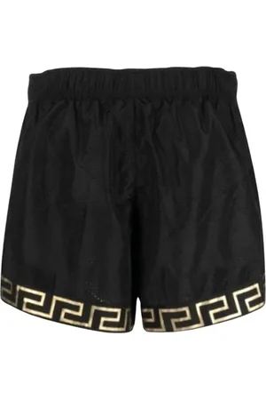 VERSACE Korte broeken, Heren, Zwart, L, Stijlvolle Bermuda Shorts voor Mannen