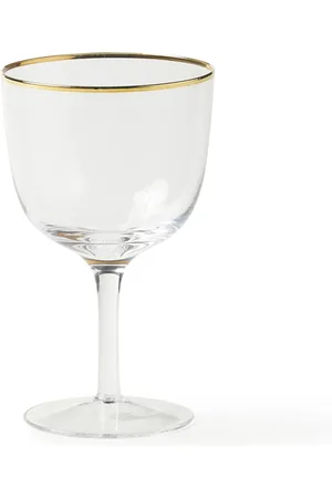 BITOSSI Interieur, unisex, Wit, ONE Size, Gouden Rand Wijnglazen Set