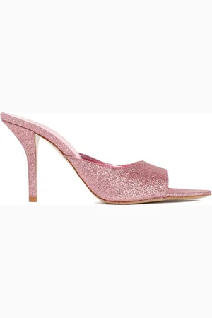 Gia Borghini Schoenen, Dames, Roze, 36 EU, Leer, Roze & Paarse Pantoffels Aw 23