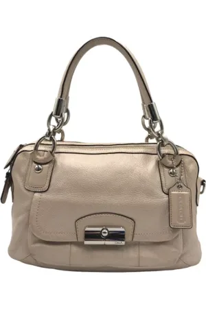 Coach Pre-owned, Dames, , ONE Size, Leer, Tweedehands leren handtassen