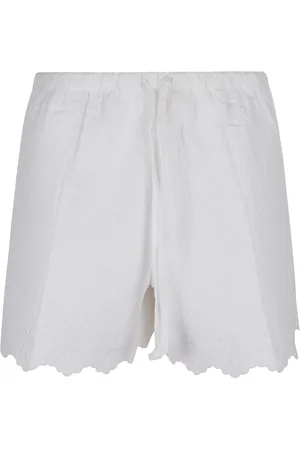 Patou Korte broeken, Dames, Wit, 3Xs, Witte Bermuda Shorts voor Vrouwen
