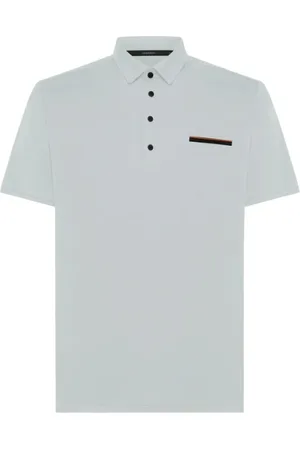 RRD Tops, Heren, Grijs, L, Witte Oxford Zak Polo Shirt