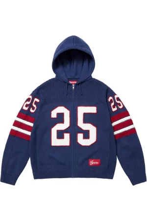 Supreme Sweatshirts & Hoodies, Heren, Blauw, S, Navy Sport Rits Hoodie