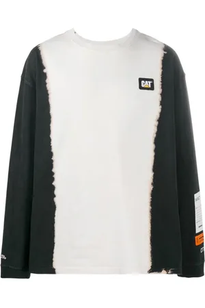 Heron Preston Tops, Heren, Zwart, S, Katoen, Zwart Brushstroke Print T-Shirt