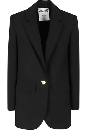 Moschino Jassen, Dames, Zwart, S, Polyester, Elegante Nero Buitenkleding Jas Aw 23