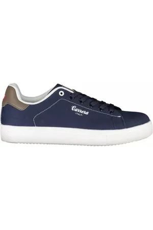 Carrera Schoenen, Heren, Blauw, 43 EU, Leer, Blauwe Eco Leren Heren Sneaker