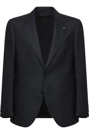 LARDINI Jassen, Heren, Blauw, S, Wol, Blauwe Blazer voor Mannen Aw 24