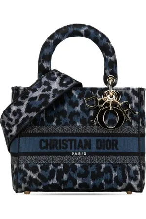 Dior Pre-owned, Dames, Blauw, ONE Size, Tweedehands Canvas handtassen
