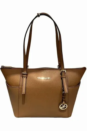Michael Kors Pre-owned, Dames, Bruin, ONE Size, Tweedehands leren handtassen