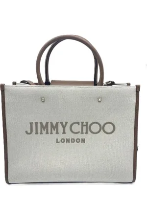 Jimmy Choo Pre-owned, Dames, Grijs, ONE Size, Pre-owned Canvas totes