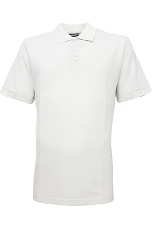 Emporio Armani Tops, Heren, Wit, L, Katoen, Katoenen poloshirt