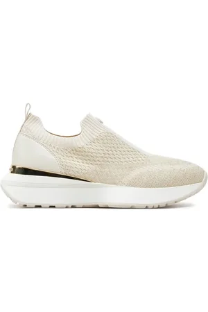 Michael Kors Schoenen, Dames, Wit, 39 EU, Leer, Fashion Sneakers