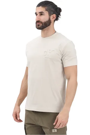 Calvin Klein Tops, Heren, , S, Katoen, Minimalistische T-shirt voor heren