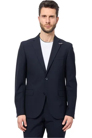 Bugatti Jassen, Heren, Zwart, L, Zwarte Jassen met Revers Sluiting