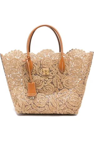 ERMANNO SCERVINO Tassen, Dames, , ONE Size, Leer, Tote Bag met Twist-Lock Sluiting