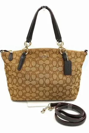 Coach Pre-owned, Dames, , ONE Size, Tweedehands Canvas handtassen