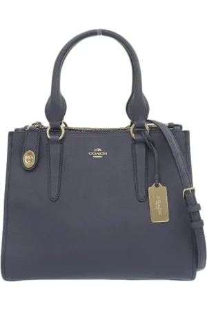 Coach Pre-owned, Dames, Blauw, ONE Size, Tweedehands leren handtassen