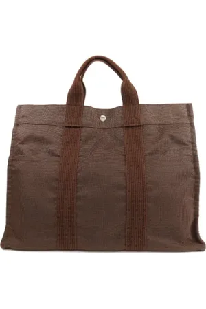 Hermès Pre-owned, Dames, Bruin, ONE Size, Tweedehands Canvas handtassen