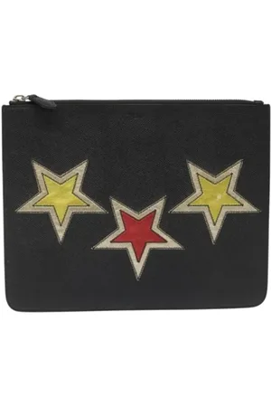 Givenchy Pre-owned, Dames, Zwart, ONE Size, Leer, Pre-owned Leather clutches