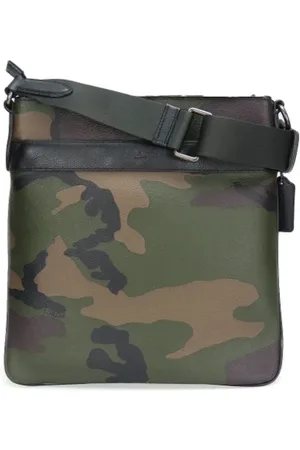 Coach Pre-owned, Heren, Groen, ONE Size, Leer, Tweedehands leren schoudertassen