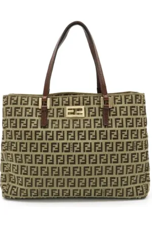 Fendi Pre-owned, Dames, , ONE Size, Leer, Pre-owned Canvas fendi-bags