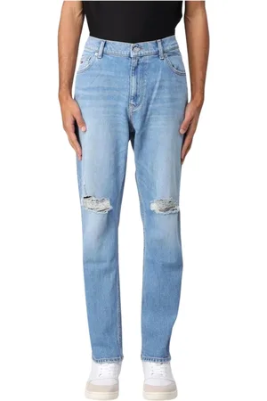 Tommy Hilfiger Jeans, Heren, Blauw, W29, Katoen, Blauwe Ripped Jeans