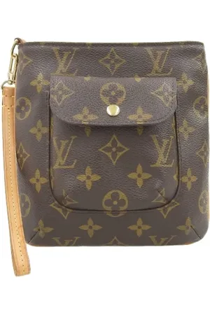 LOUIS VUITTON Pre-owned, Dames, Bruin, ONE Size, Pre-owned Canvas clutches