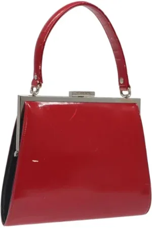 Saint Laurent Pre-owned, Dames, Rood, ONE Size, Tweedehands leren handtassen