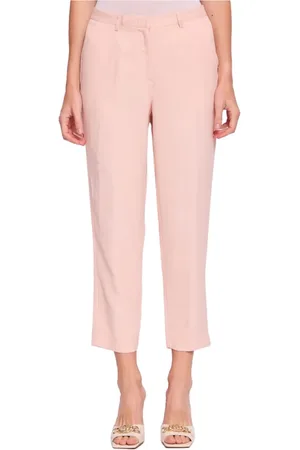 Gaudi Broeken, Dames, Roze, XS, Polyester, Roze Chino Broek voor Vrouwen