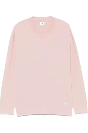 C.P. Company Truien, Heren, Roze, M, Katoen, Crepe Sweater voor moderne man