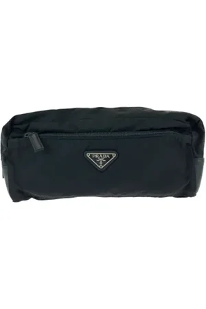 Prada Pre-owned, Dames, Zwart, ONE Size, Nylon, Pre-owned Canvas clutches