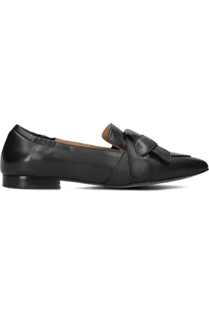 NOTRE-V Schoenen, Dames, Zwart, 38 EU, Suède, Zwarte Suède Loafers Stijlvol Model
