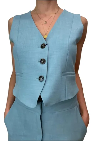 MARELLA Jassen, Dames, Blauw, XL, Polyester, Elegant Granada Dames Jurk Set
