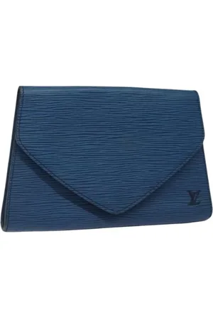 LOUIS VUITTON Pre-owned, Dames, Blauw, ONE Size, Leer, Pre-owned Leather clutches