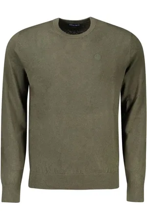 North Sails Truien, Heren, Groen, 2Xl, Katoen, Groene Katoenen Crew Neck Sweater