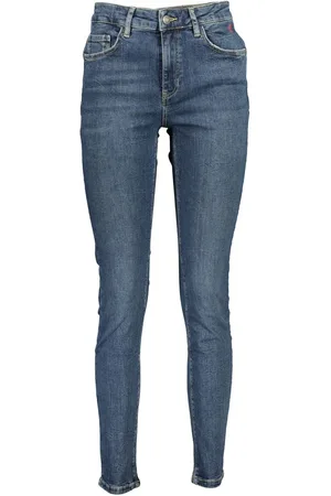 Desigual Jeans, Dames, Blauw, M, Katoen, Blauwe Katoenen Slim Fit Jeans Pant