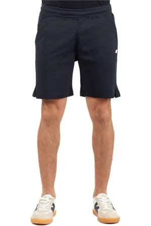 K-Way Korte broeken, Heren, Blauw, L, Stijlvolle Bermuda Jas voor Mannen
