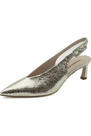 HALMANERA Schoenen, Dames, Grijs, 35 EU, Leer, Melia Platinum Damesschoenen