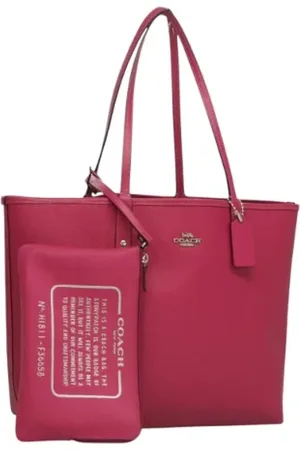 Coach Pre-owned, Dames, Roze, ONE Size, Leer, Tweedehands leren handtassen
