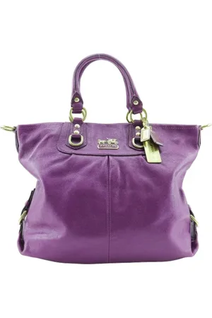 Coach Pre-owned, Dames, Paars, ONE Size, Tweedehands leren handtassen
