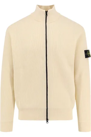 Stone Island Truien, Heren, , S, Katoen, Katoenen Cardigan met Rits
