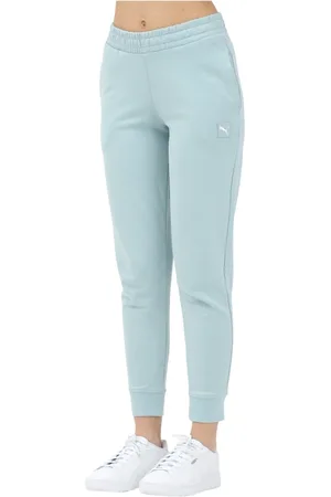 PUMA Broeken, Dames, Groen, M, Groene Sportieve Verhoogde Broek