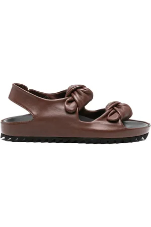 Officine creative Schoenen, Dames, Bruin, 37 1/2 EU, Leer, Pelagie Sandalen