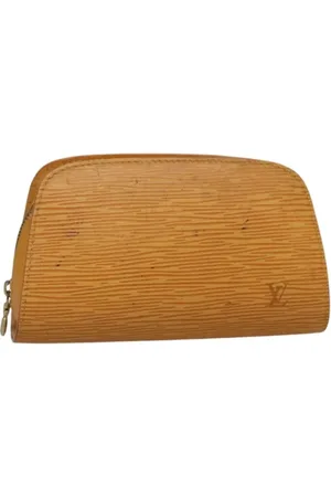 LOUIS VUITTON Pre-owned, Dames, Geel, ONE Size, Leer, Pre-owned Leather pouches