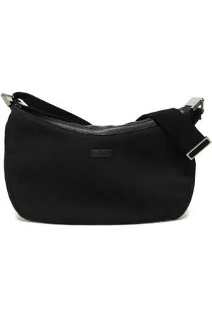 Gucci Pre-owned, Heren, Zwart, ONE Size, Pre-owned Canvas crossbody-bags